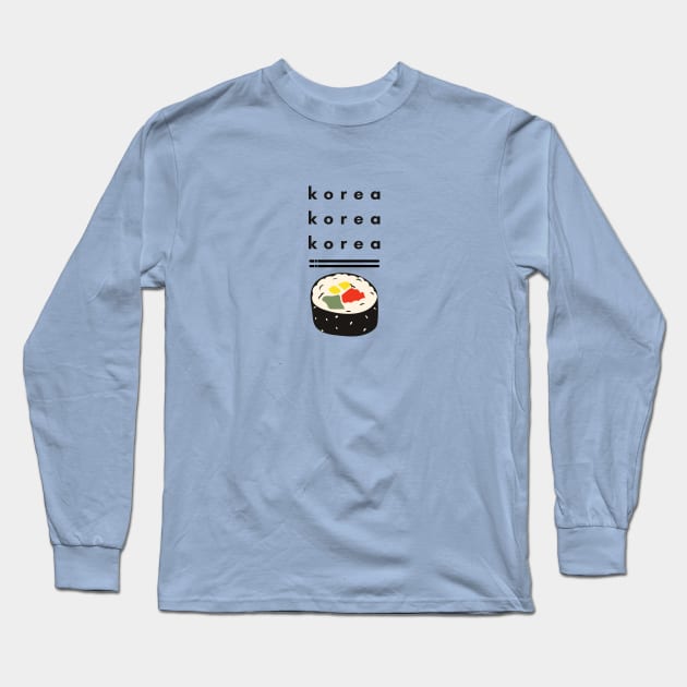 Korean Kimbap Long Sleeve T-Shirt by e s p y